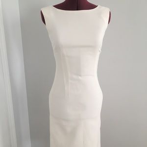 White sheath dress
